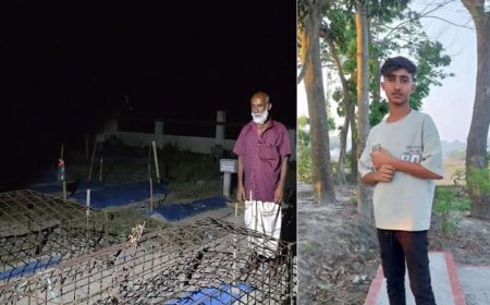 বজ্রাঘাতে নিহত কিশোর  - সন্তানের মরদেহ চুরির আতঙ্কে ঋণ করে পাহারাদার নিয়োগ, রাত জাগছেন বাবা